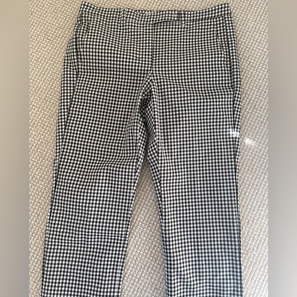 ‘S MaxMara Straight Leg Tailored Gingham Trouser Pants Y2K 90s